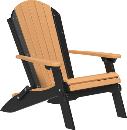 Folding Adirondack Chair Cedar & Black