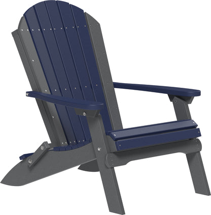 Folding Adirondack Chair Patriot Blue & Slate