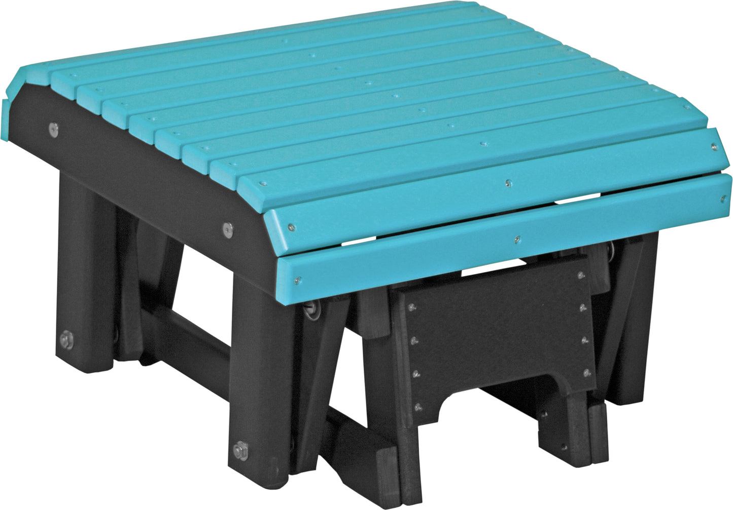 Glider Footrest Aruba Blue & Black