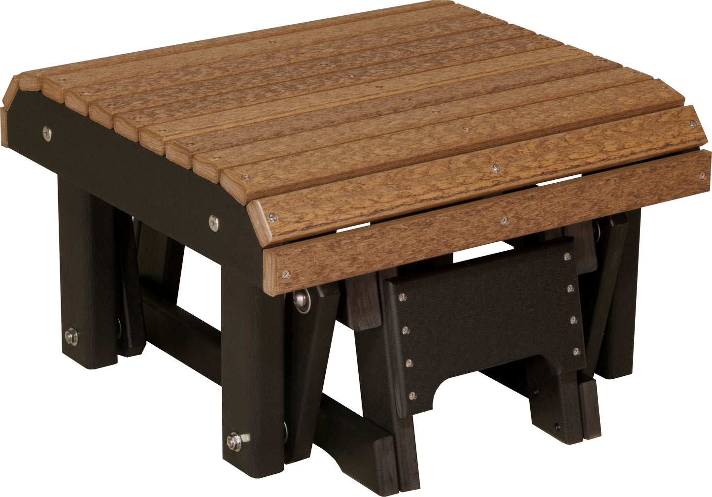 Glider Footrest Antique Mahogany & Black