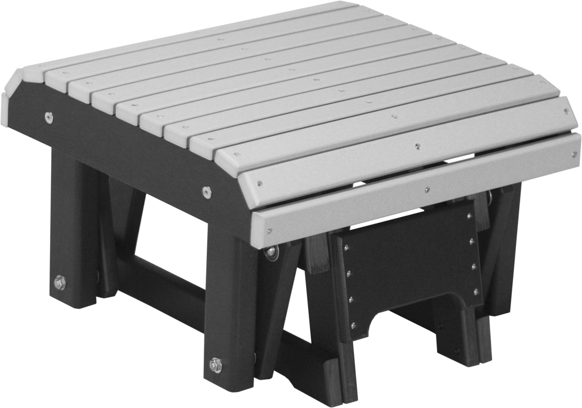 Glider Footrest Dove Gray & Black