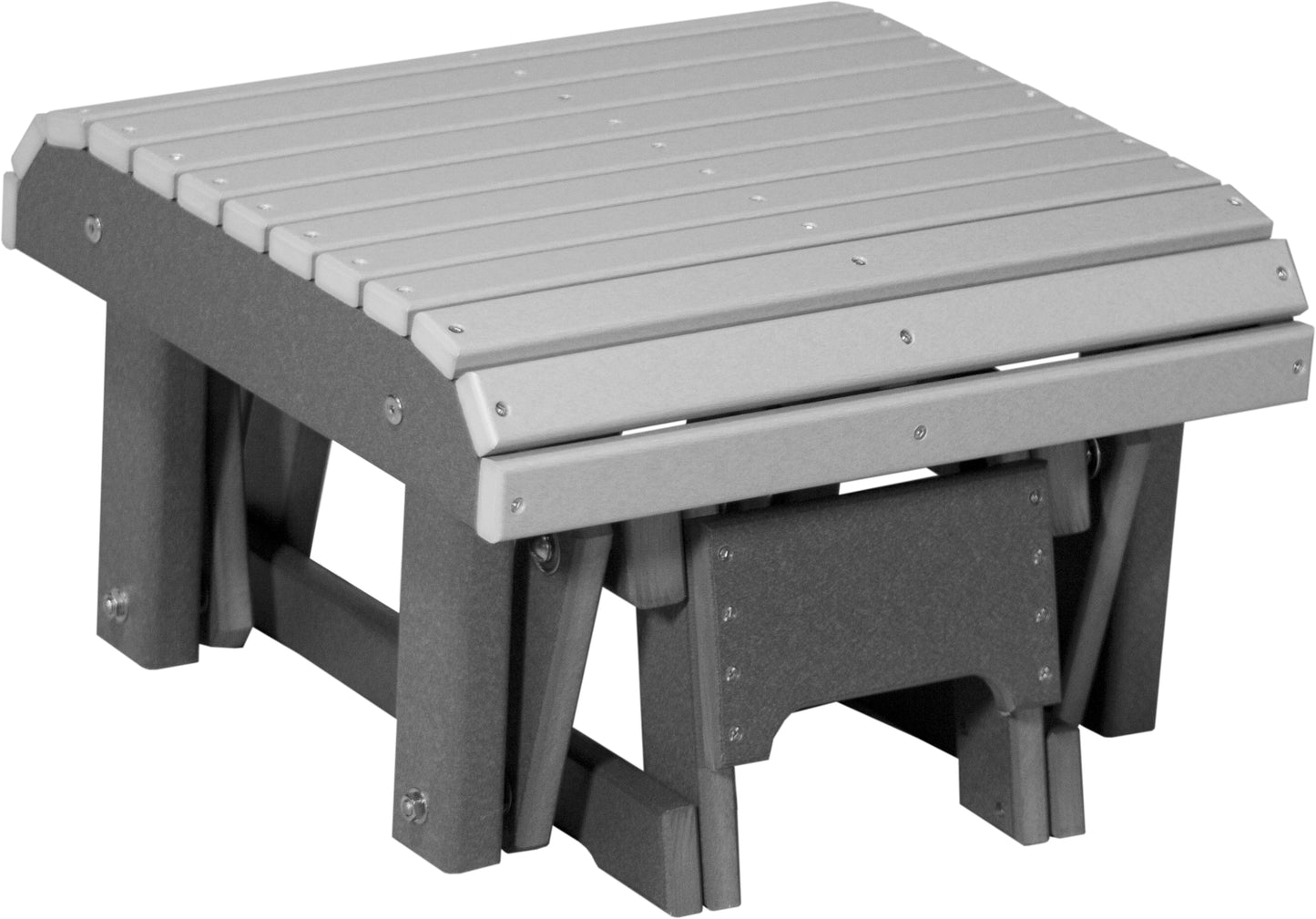 Glider Footrest Dove Gray & Slate