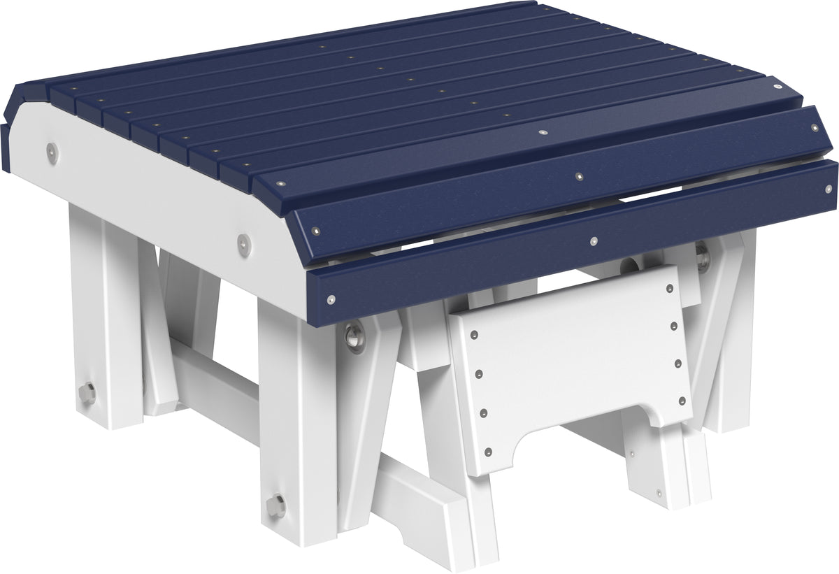 Glider Footrest Patriot Blue & White