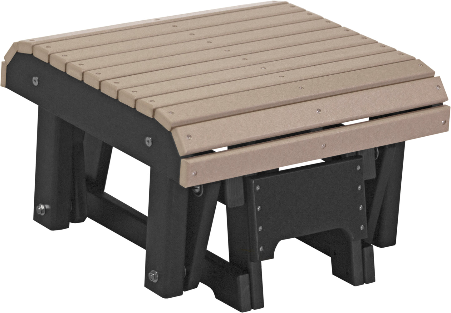 Glider Footrest Weatherwood & Black