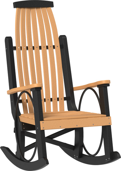 Poly Grandpa's Rocker Cedar & Black