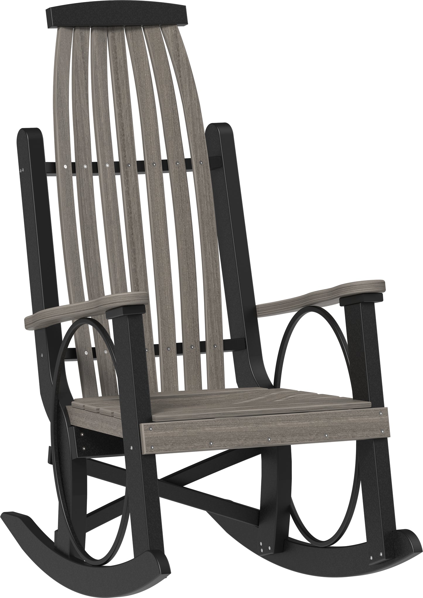 Poly Grandpa's Rocker Coastal Gray & Black