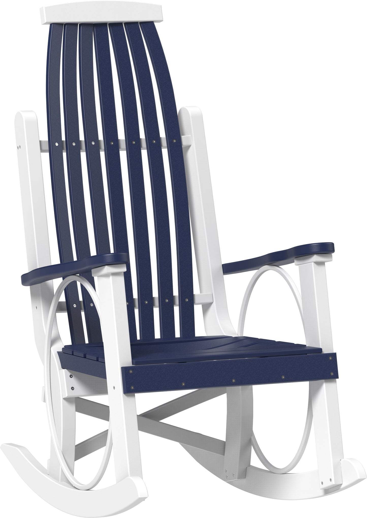 Poly Grandpa's Rocker Patriot Blue & White