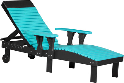 Poly Lounge Chair Aruba Blue & Black