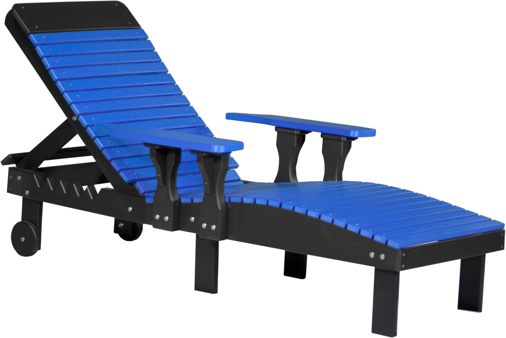 Poly Lounge Chair Blue & Black