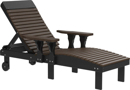 Poly Lounge Chair Brazilian Walnut & Black
