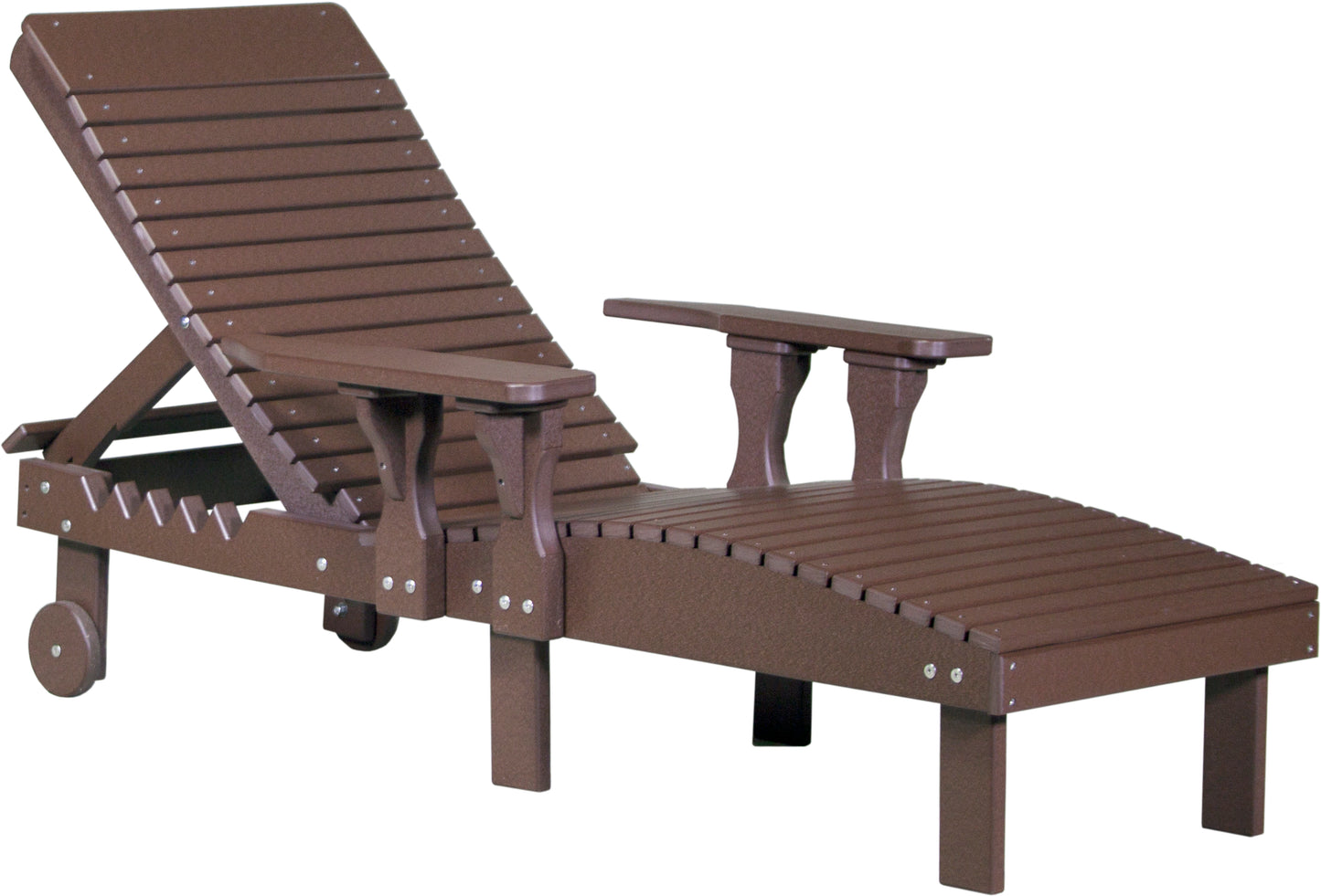 Poly Lounge Chair Chestnut Brown