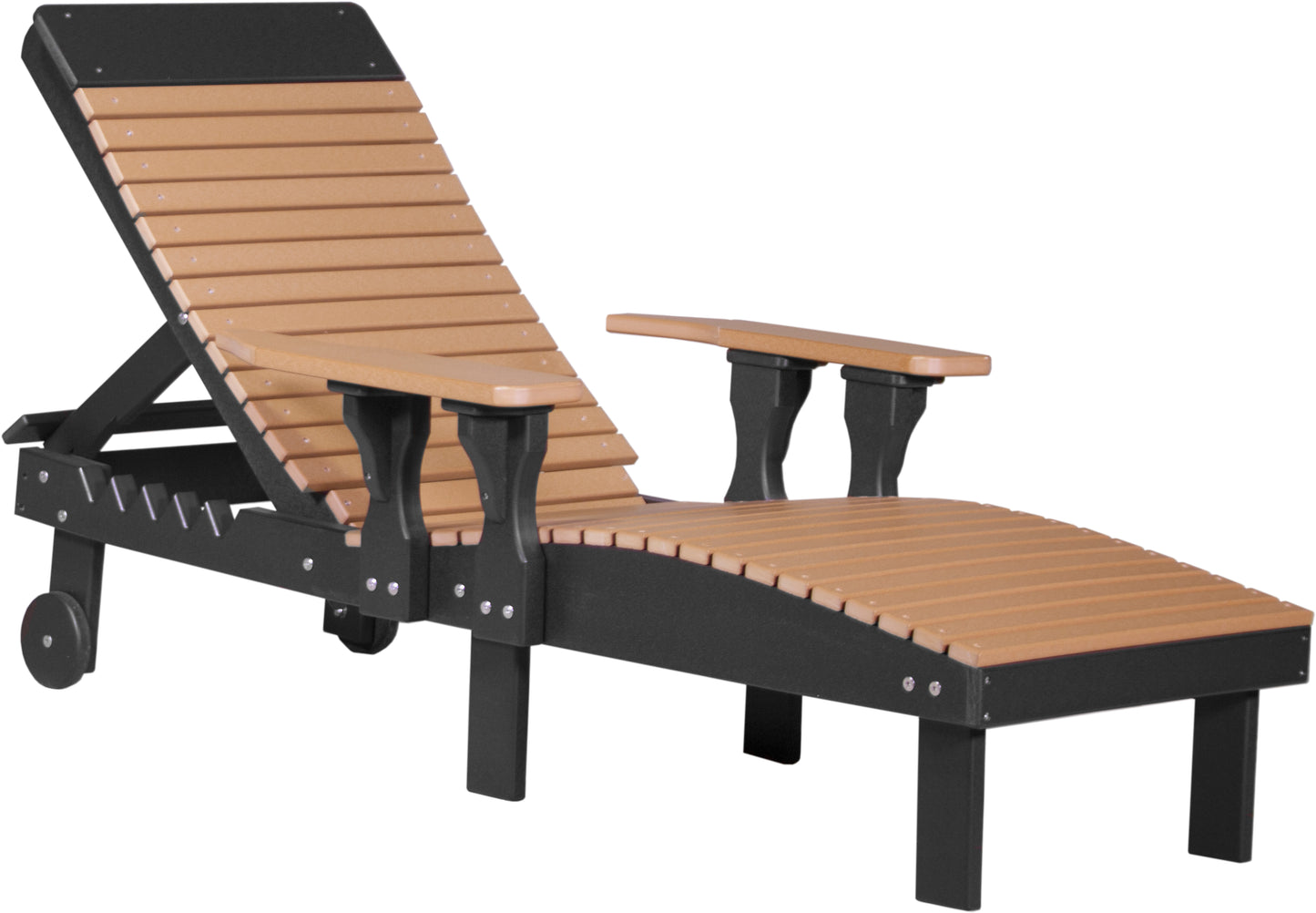 Poly Lounge Chair Cedar & Black
