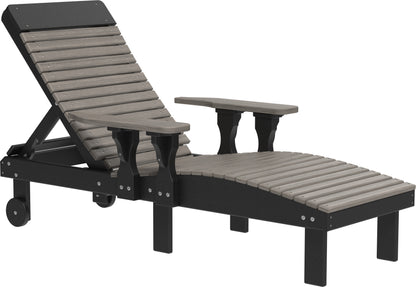 Poly Lounge Chair Coastal Gray & Black