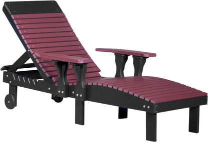 Poly Lounge Chair Cherrywood & Black