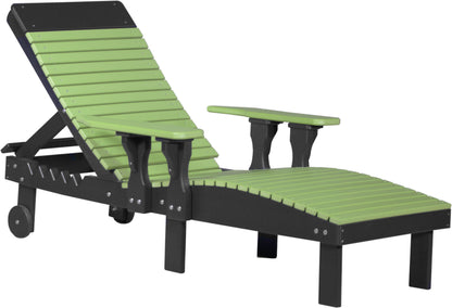 Poly Lounge Chair Lime Green & Black
