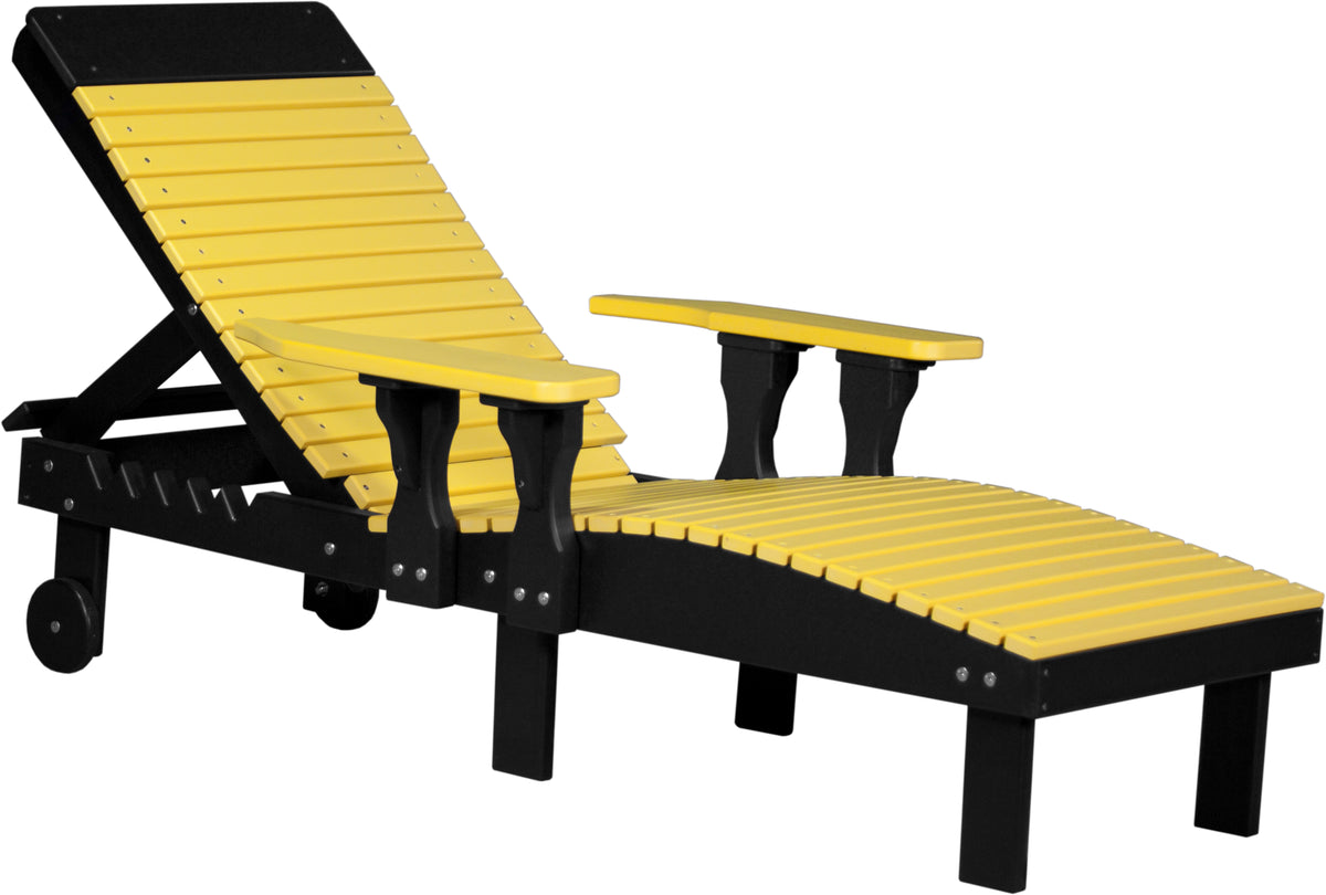 Poly Lounge Chair Yellow & Black