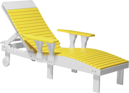 Poly Lounge Chair Yellow & White