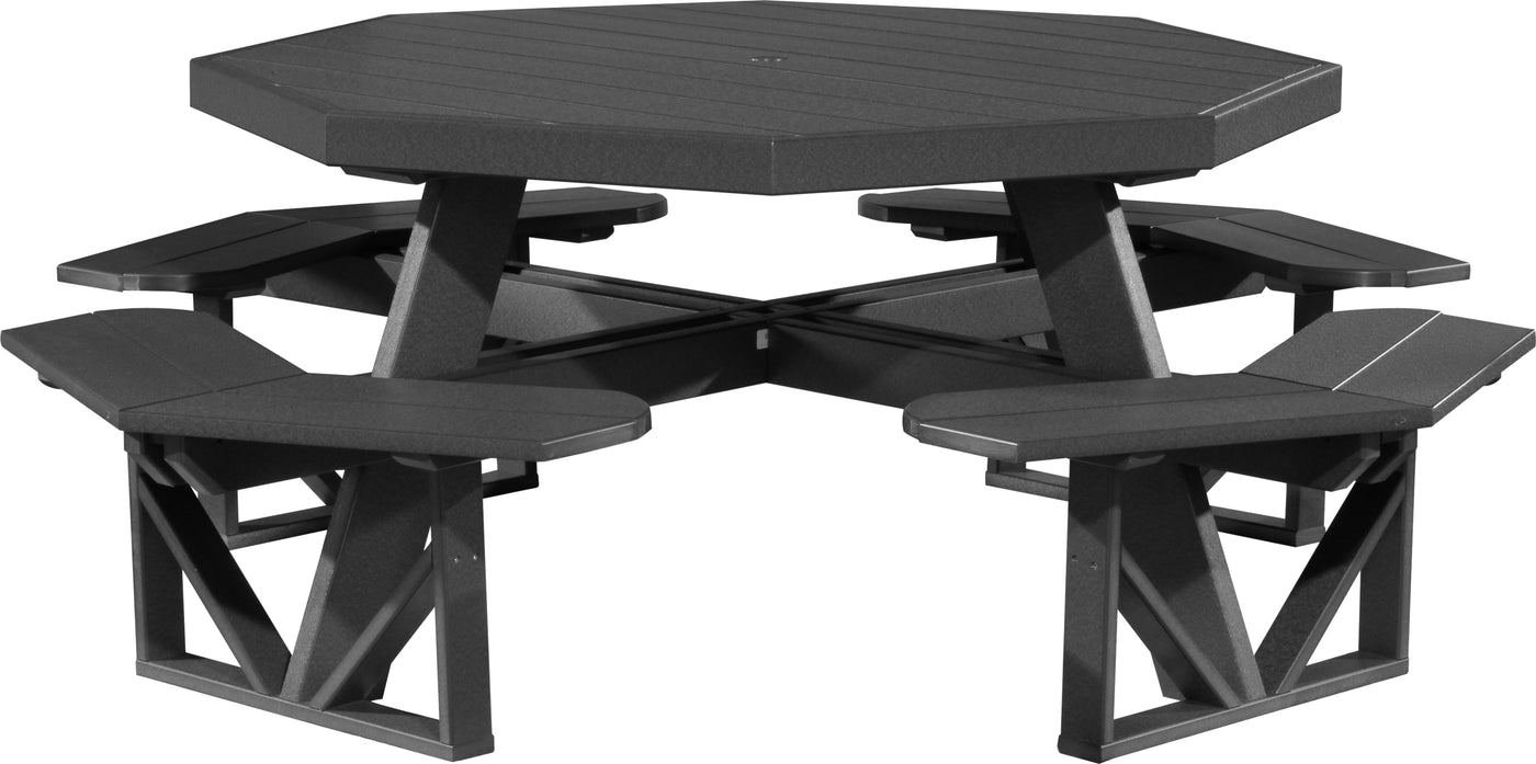 Octagon Picnic Table Black