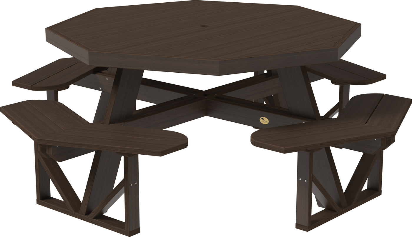 Octagon Picnic Table Brazilian Walnut