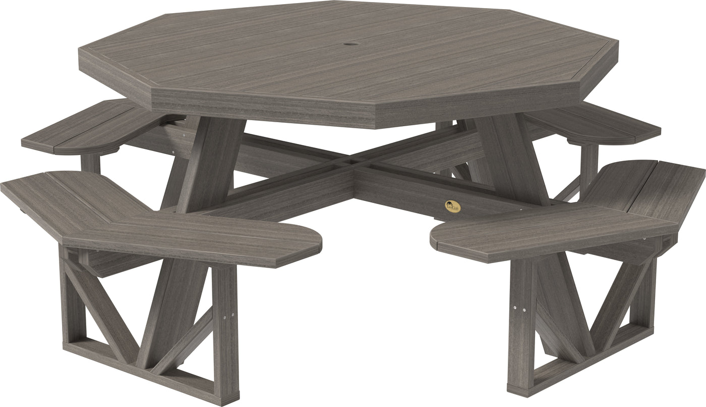 Octagon Picnic Table Coastal Gray