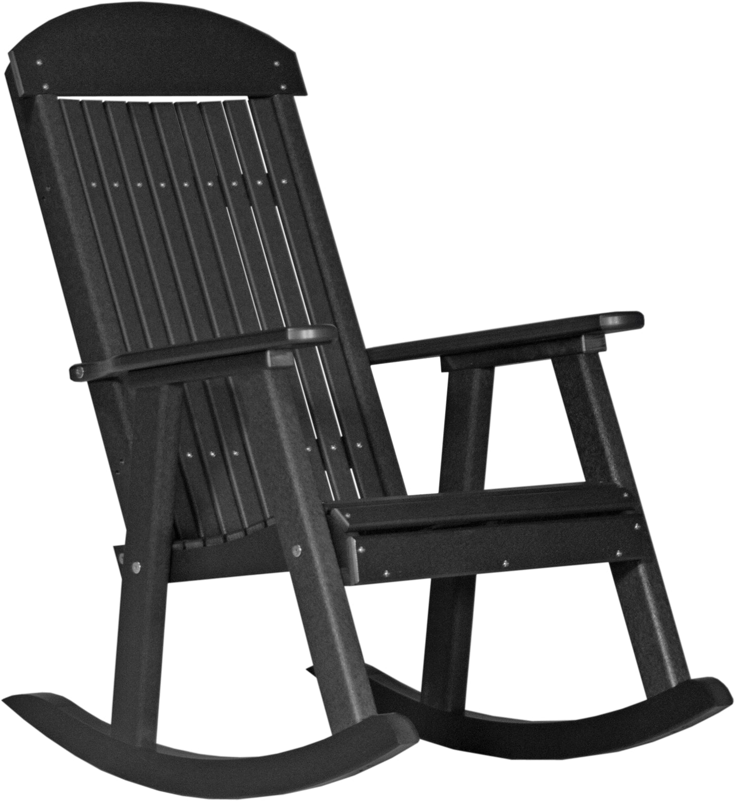 Poly Porch Rocker Black