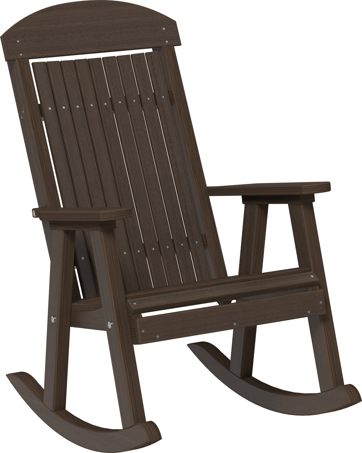 Poly Porch Rocker Brazilian Walnut
