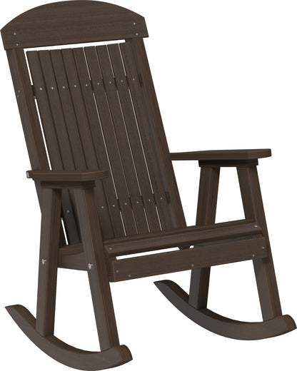 Poly Porch Rocker Brazilian Walnut