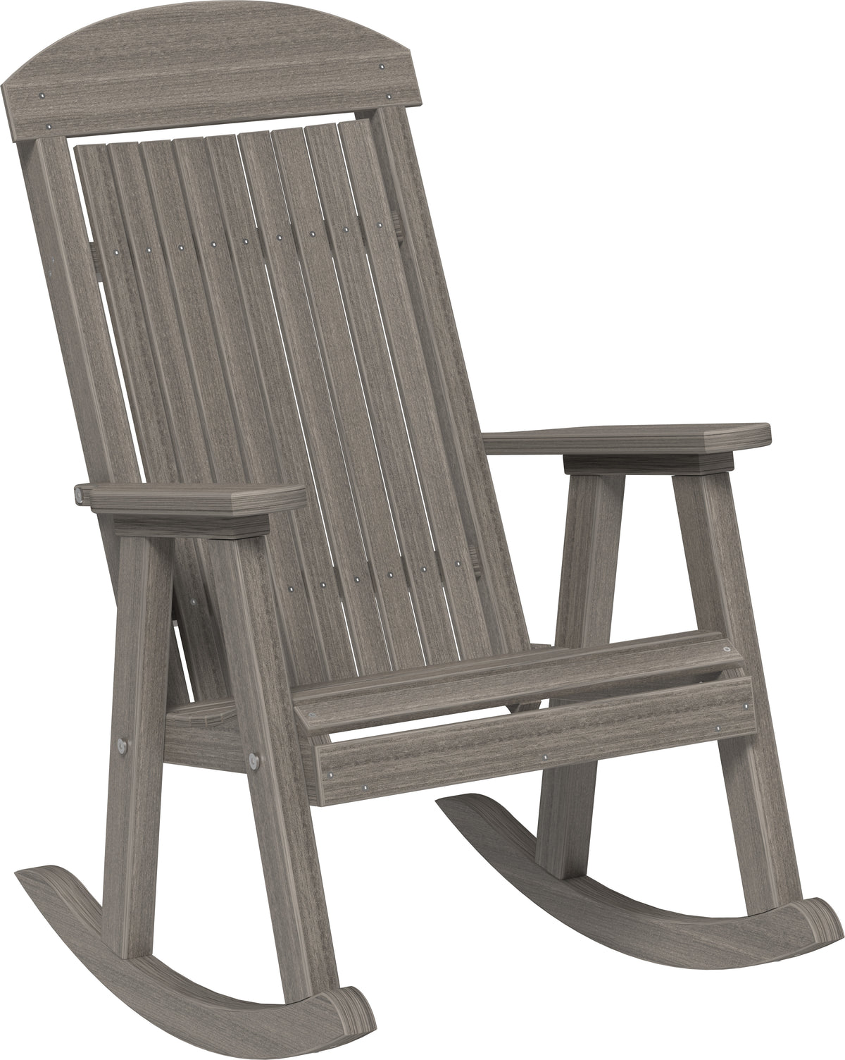 Poly Porch Rocker Coastal Gray