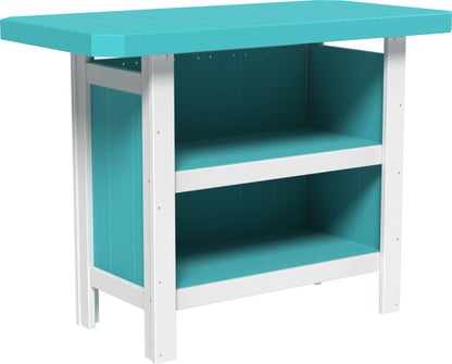 Serving Bar Aruba Blue & White