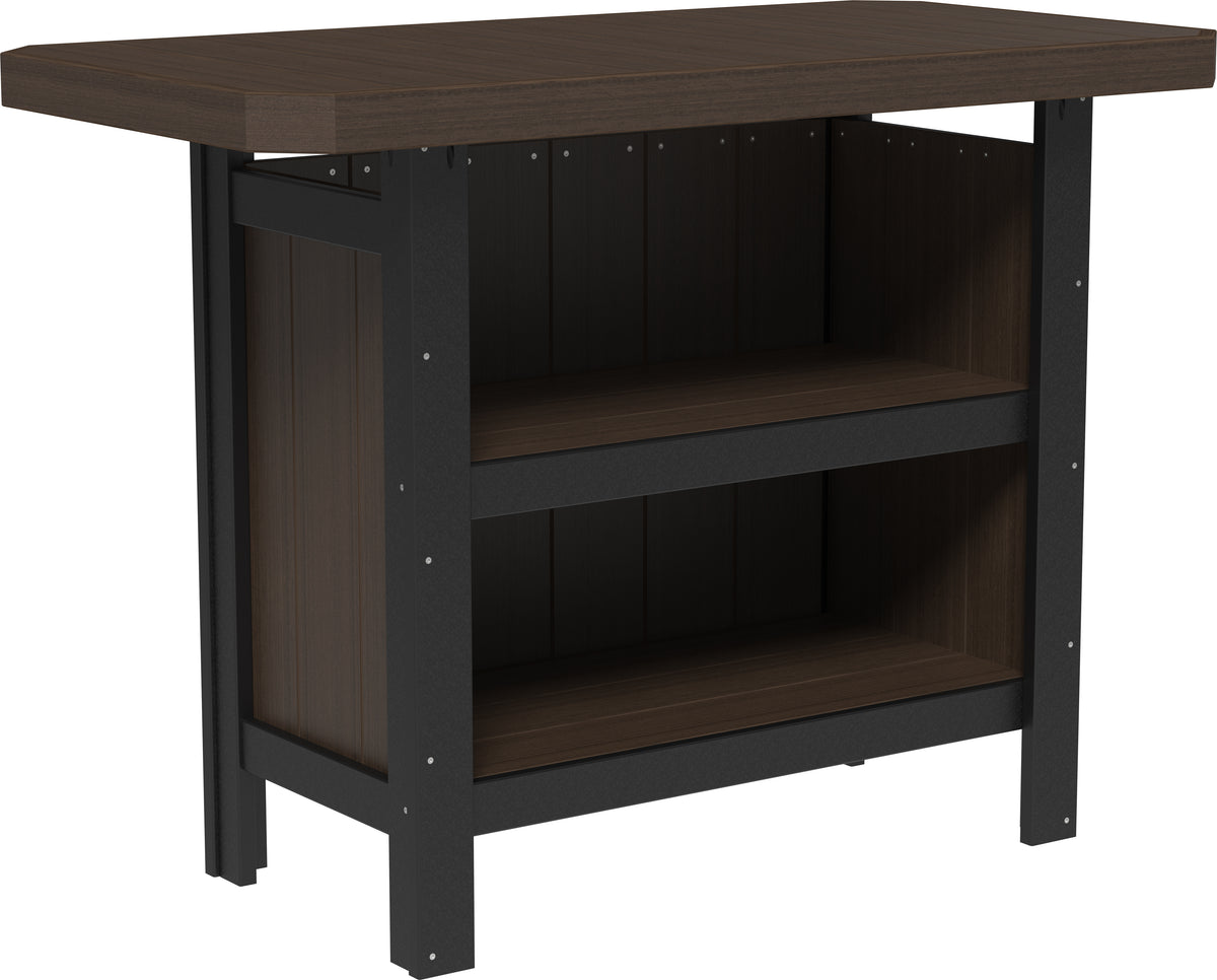 Serving Bar Brazilian Walnut & Black