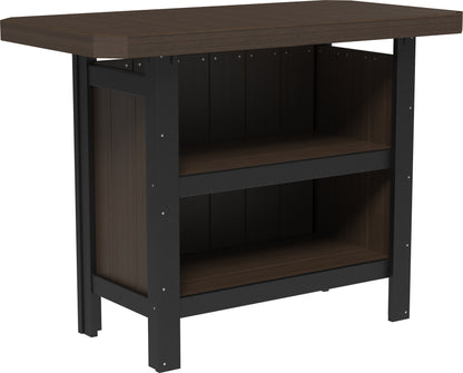 Serving Bar Brazilian Walnut & Black