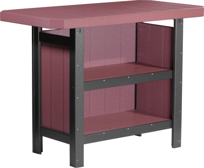 Serving Bar Cherrywood & Black