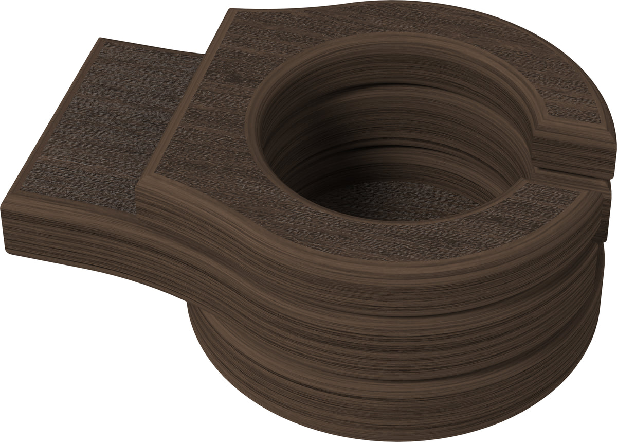 Stationary Cup Holder Brazilian Walnut