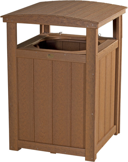 Trash Can Antique Mahogany