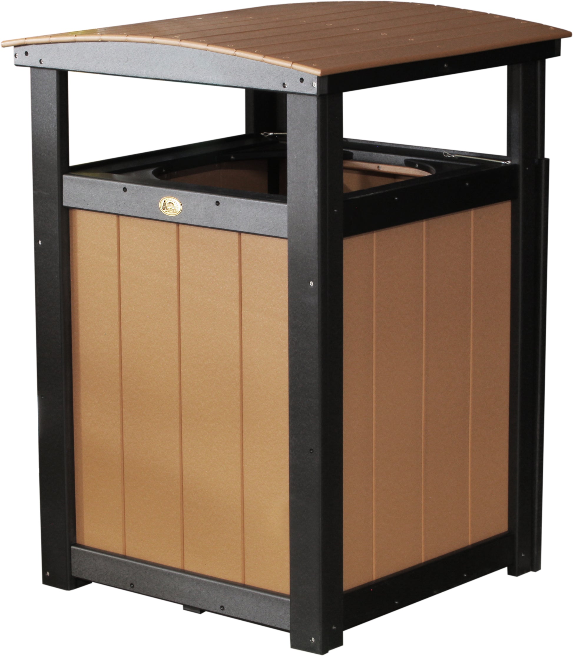 Trash Can Cedar & Black
