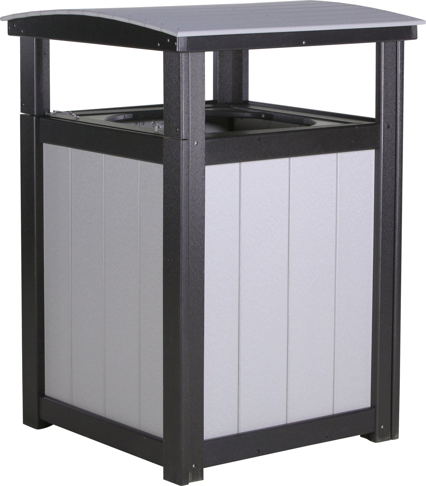 Trash Can Dove Gray & Black