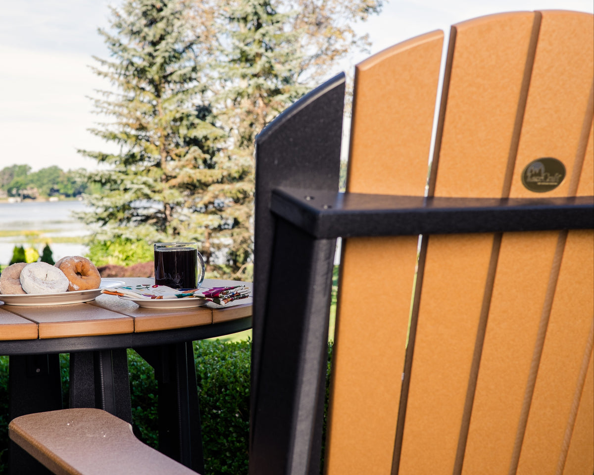 Adirondack Balcony Chair Cedar & Black