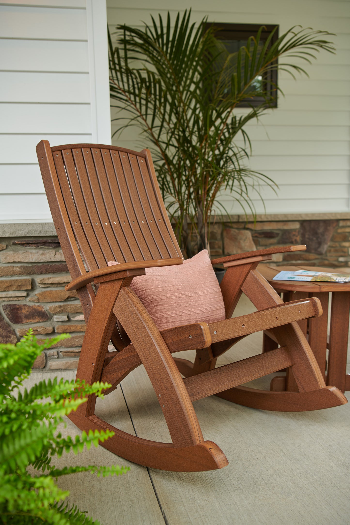 Poly Comfort Rocker Antique Mahogany