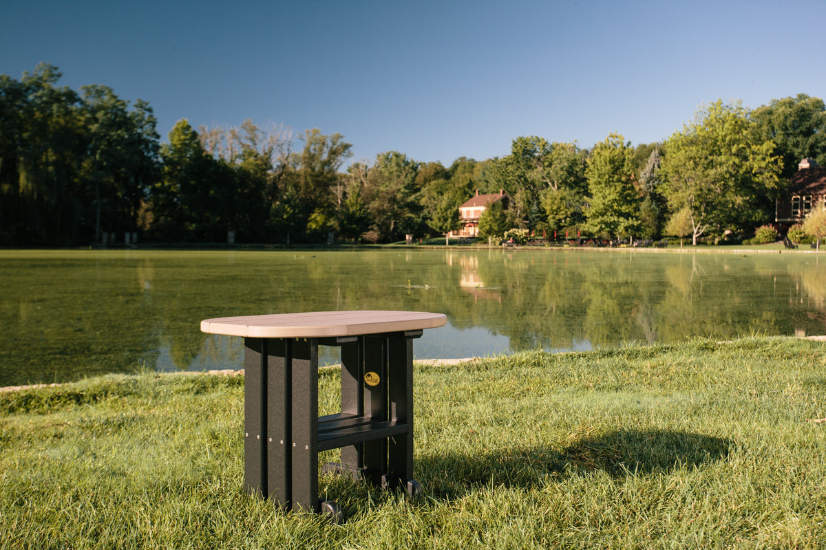 End Table Weatherwood & Black
