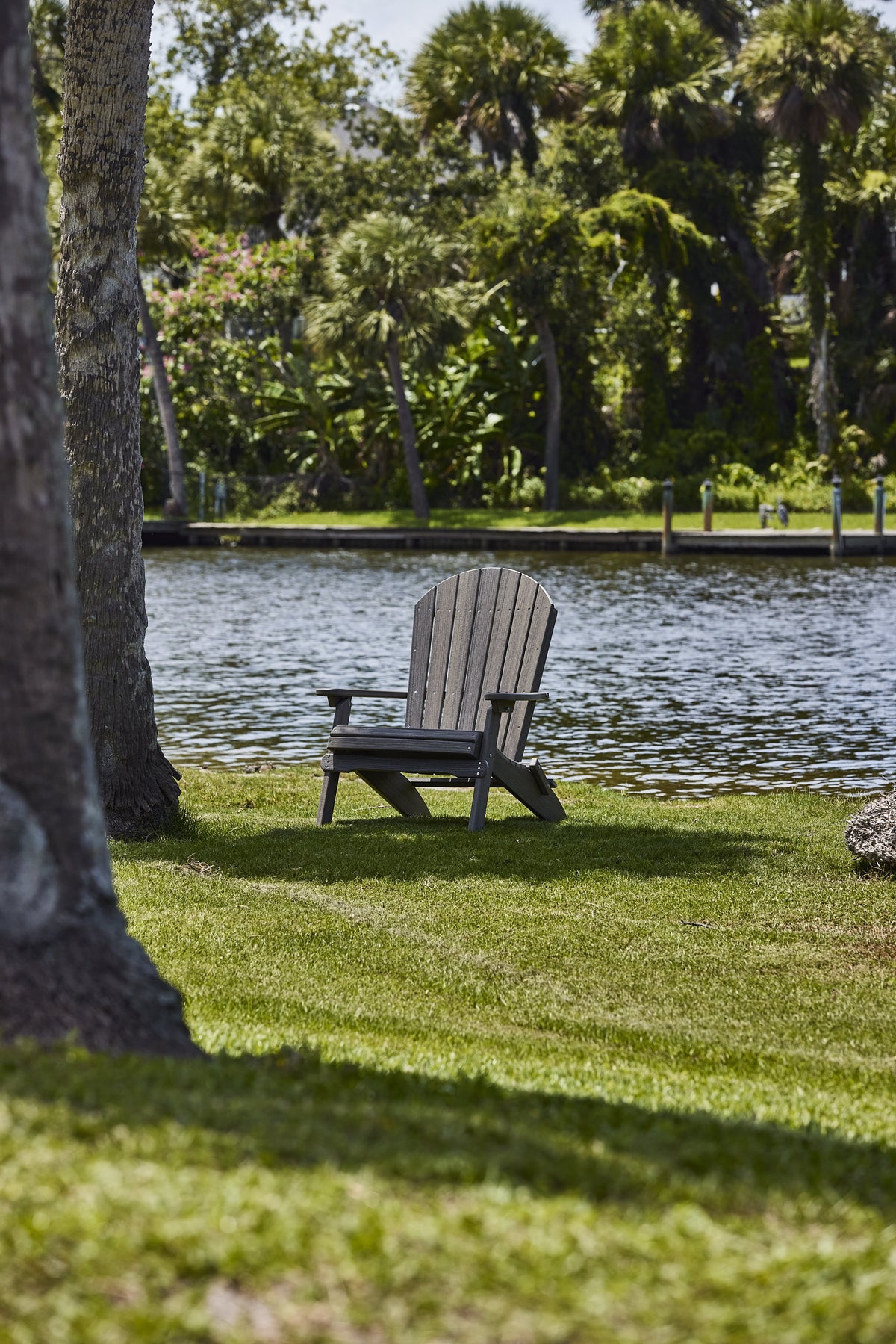 Folding Adirondack Chair Coastal Gray