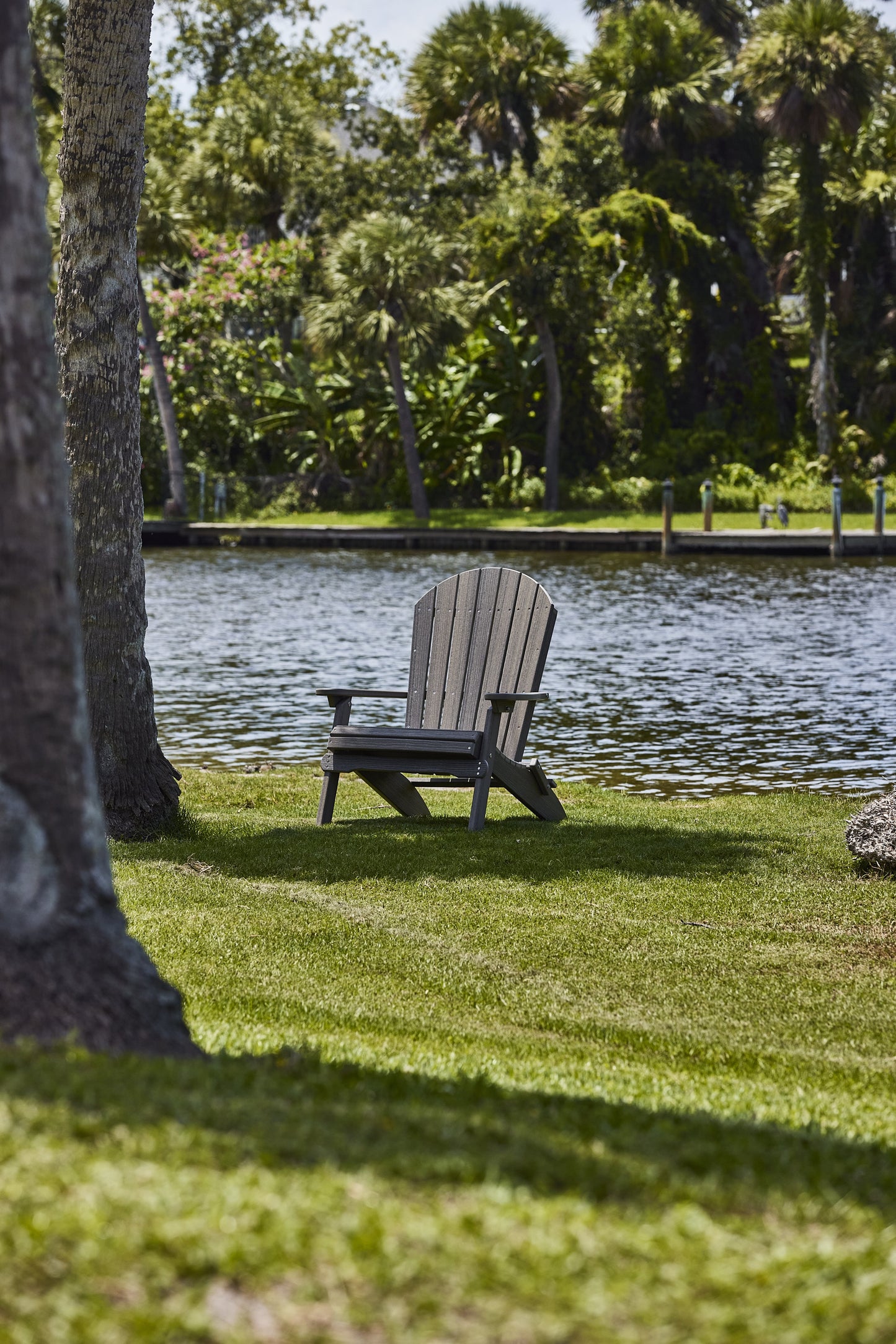 Folding Adirondack Chair Coastal Gray
