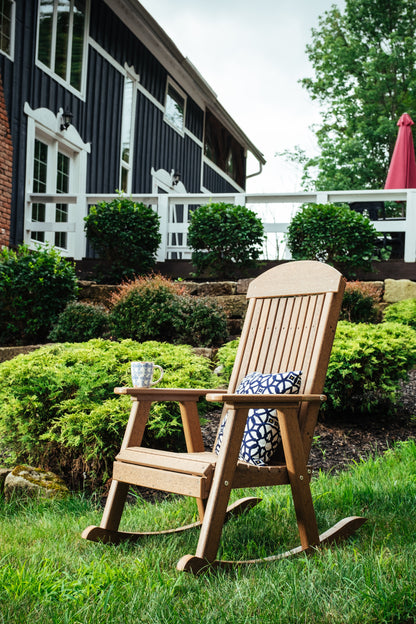 Poly Porch Rocker Antique Mahogany