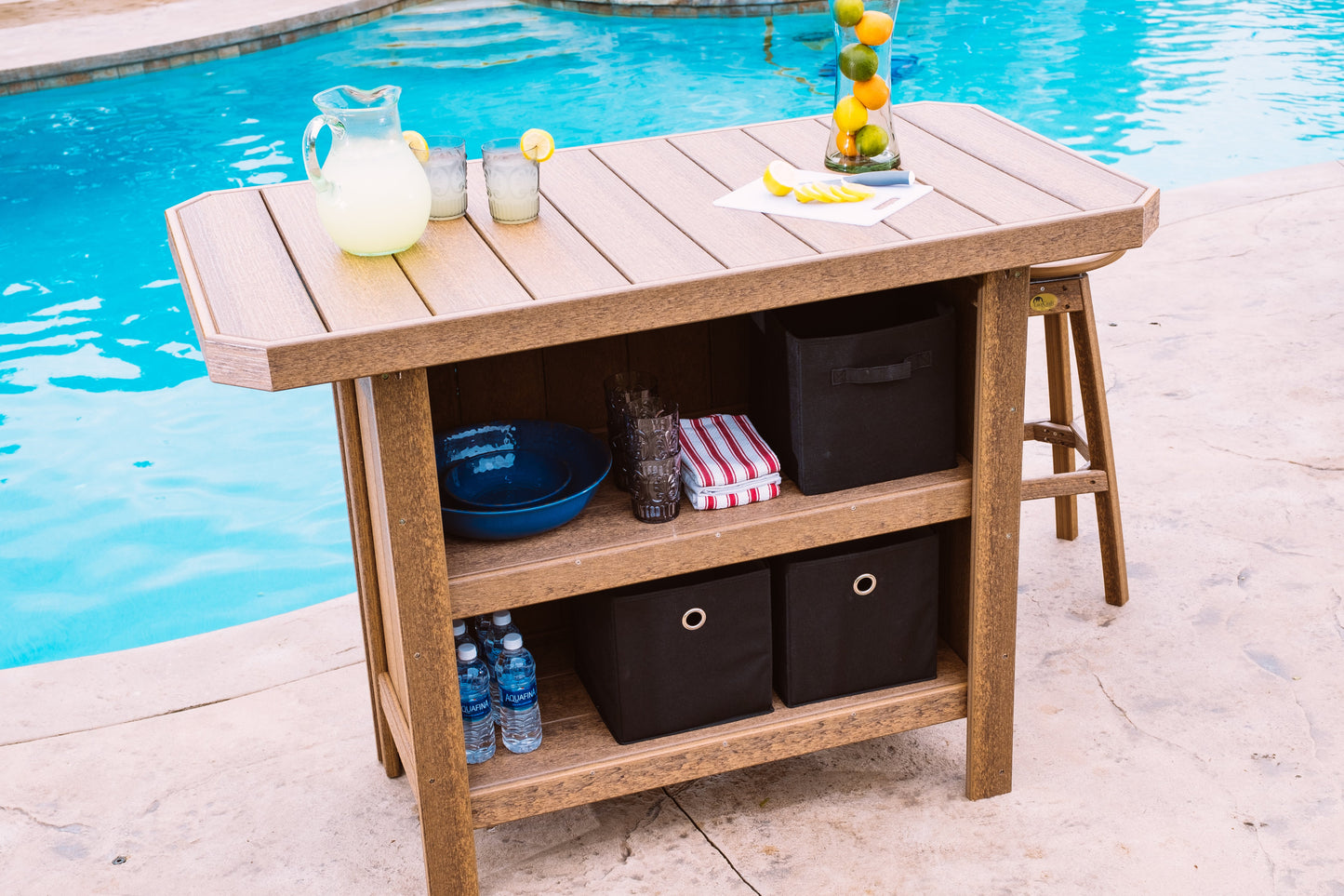 Serving Bar Antique Mahogany