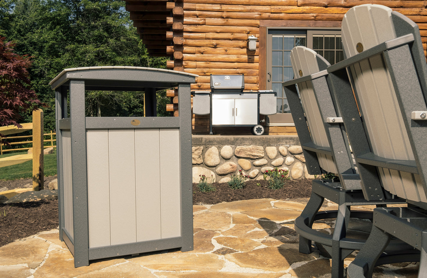 Trash Can Dove Gray & Slate