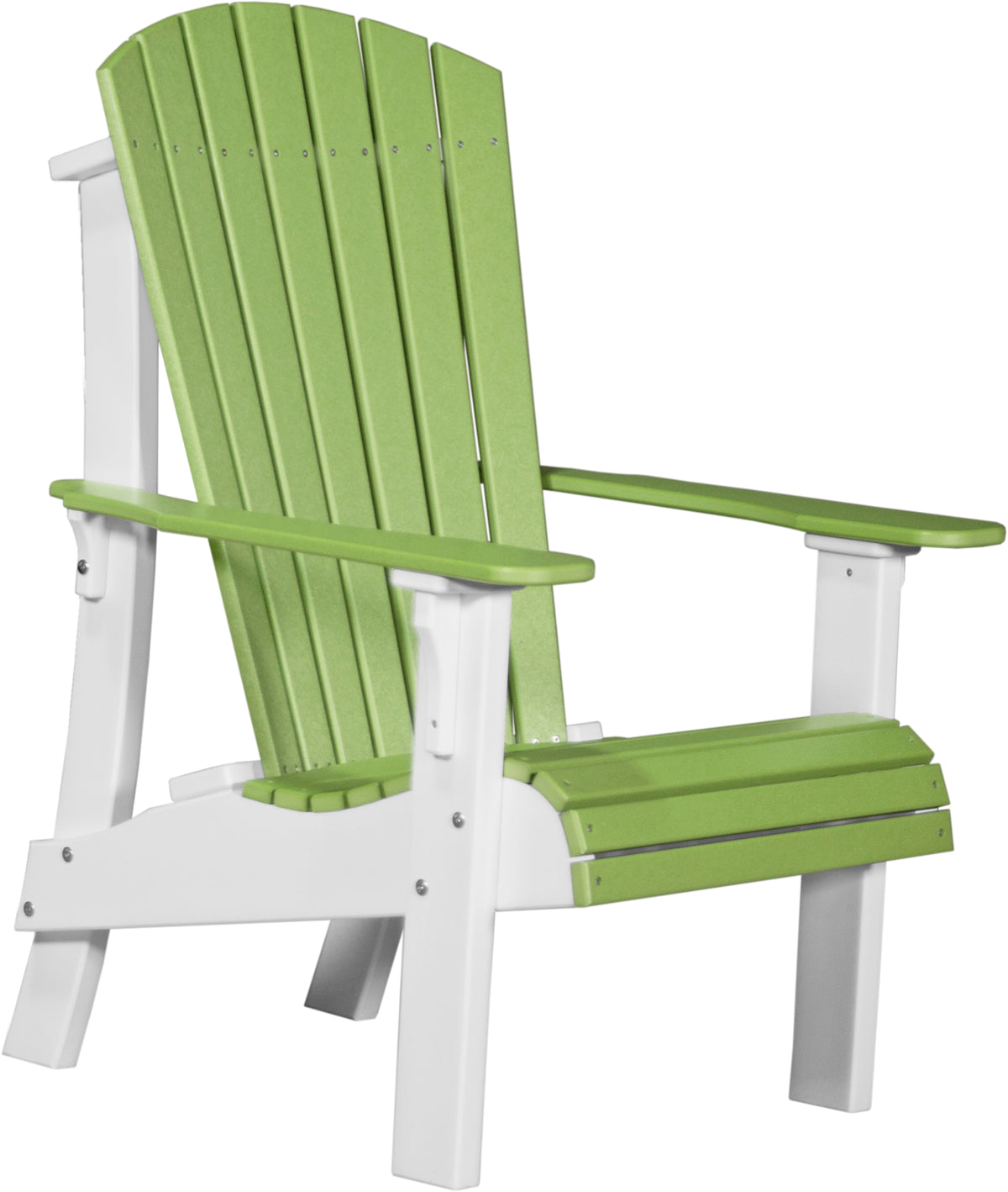 Royal Adirondack Chair Lime Green & White