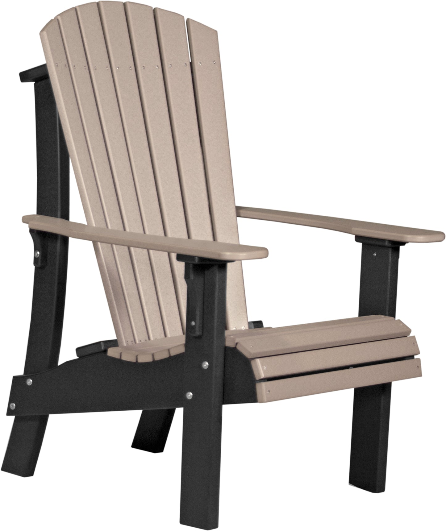 Royal Adirondack Chair Weatherwood & Black