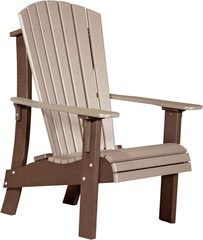 Royal Adirondack Chair Weatherwood & Chestnut Brown