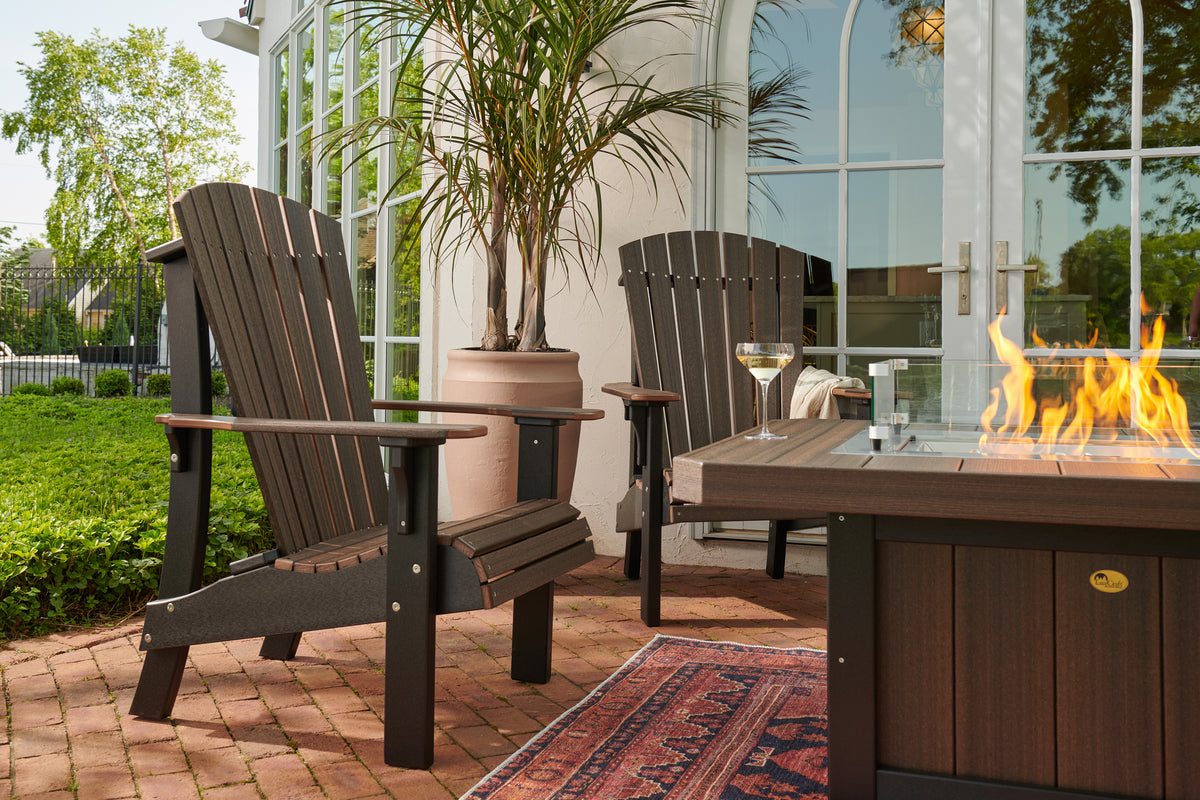 Royal Adirondack Chair Brazilian Walnut & Black