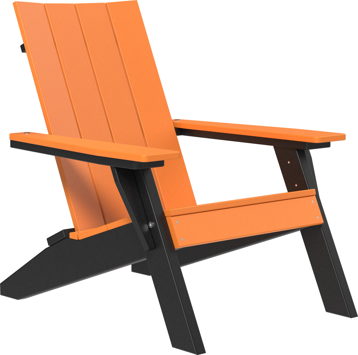 Urban Adirondack Chair Tangerine & Black