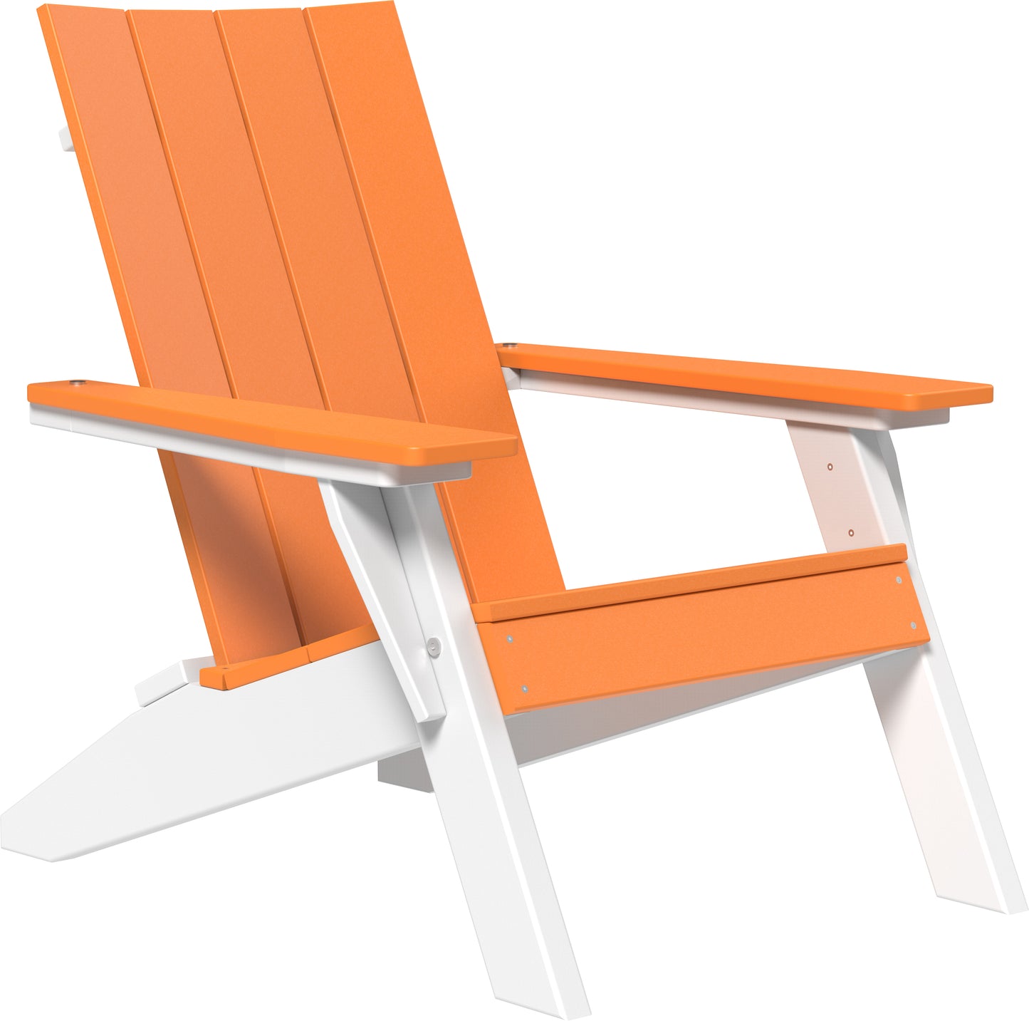 Urban Adirondack Chair Tangerine & White